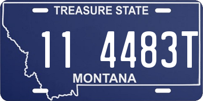 MT license plate 114483T