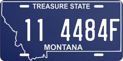 MT license plate 114484F