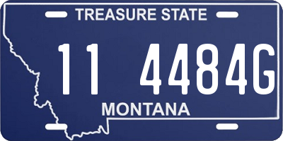 MT license plate 114484G