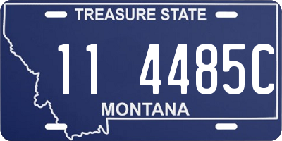 MT license plate 114485C