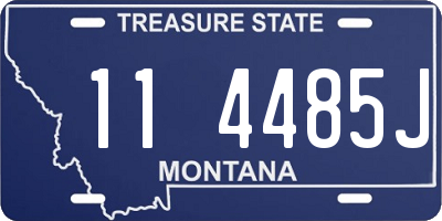 MT license plate 114485J