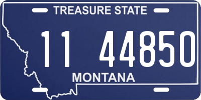 MT license plate 114485O