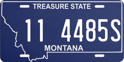 MT license plate 114485S
