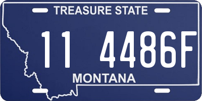 MT license plate 114486F