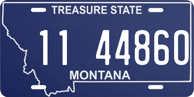 MT license plate 114486O