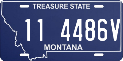 MT license plate 114486V