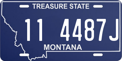 MT license plate 114487J