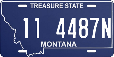 MT license plate 114487N