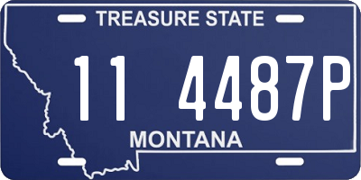 MT license plate 114487P