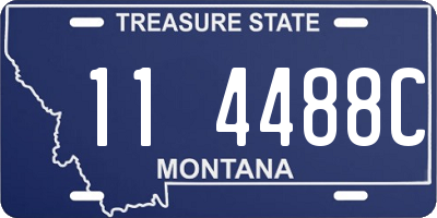 MT license plate 114488C