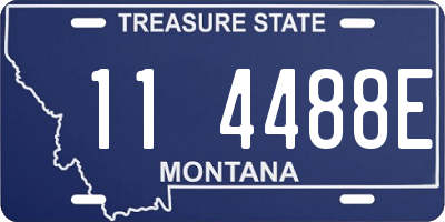 MT license plate 114488E