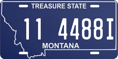MT license plate 114488I