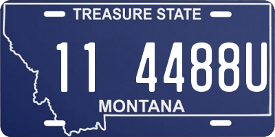 MT license plate 114488U