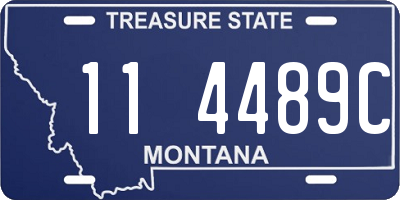 MT license plate 114489C
