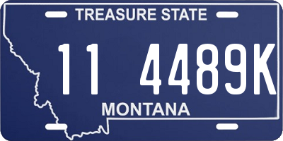 MT license plate 114489K