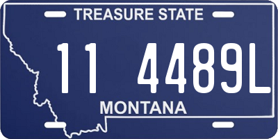 MT license plate 114489L