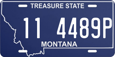 MT license plate 114489P