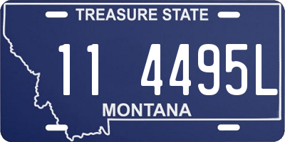 MT license plate 114495L