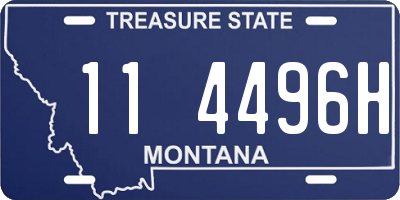 MT license plate 114496H