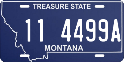 MT license plate 114499A