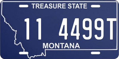 MT license plate 114499T