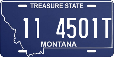 MT license plate 114501T