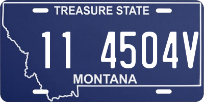 MT license plate 114504V