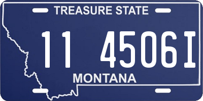 MT license plate 114506I