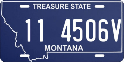 MT license plate 114506V