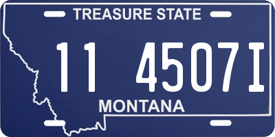 MT license plate 114507I