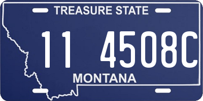 MT license plate 114508C