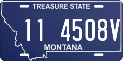 MT license plate 114508V