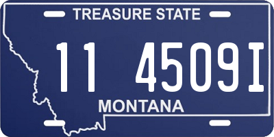 MT license plate 114509I