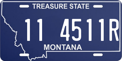 MT license plate 114511R