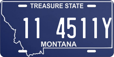 MT license plate 114511Y