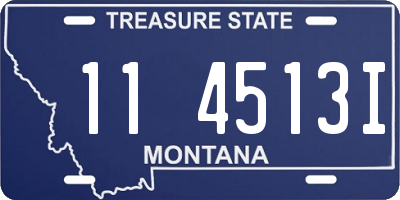 MT license plate 114513I