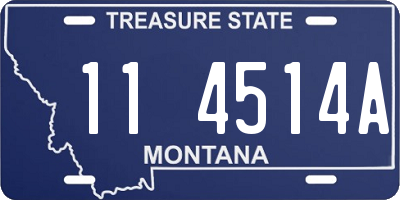 MT license plate 114514A