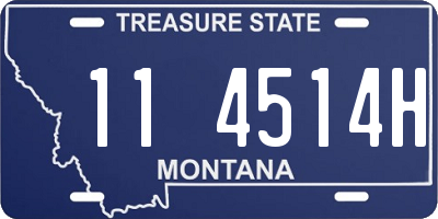 MT license plate 114514H