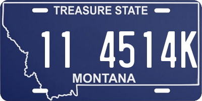 MT license plate 114514K