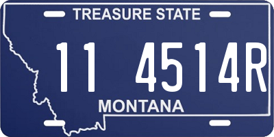 MT license plate 114514R