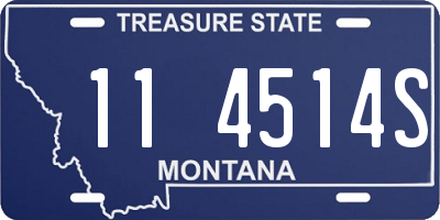 MT license plate 114514S