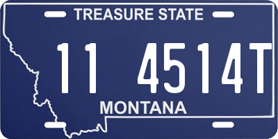 MT license plate 114514T