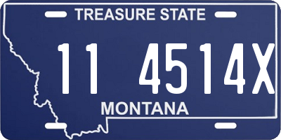 MT license plate 114514X