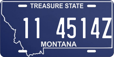 MT license plate 114514Z