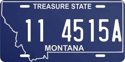 MT license plate 114515A