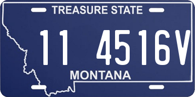 MT license plate 114516V