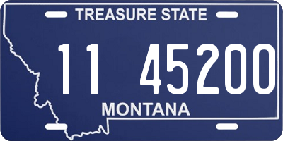 MT license plate 114520O