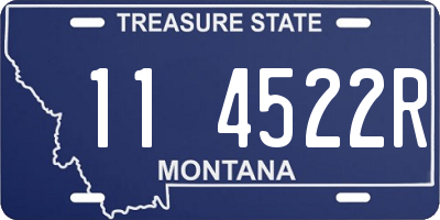 MT license plate 114522R