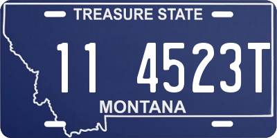 MT license plate 114523T