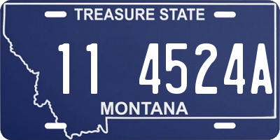 MT license plate 114524A